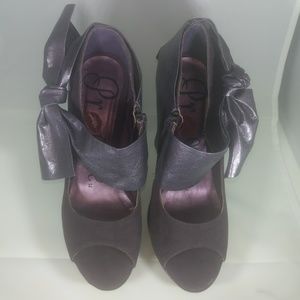 Peep-toe Platform Heels